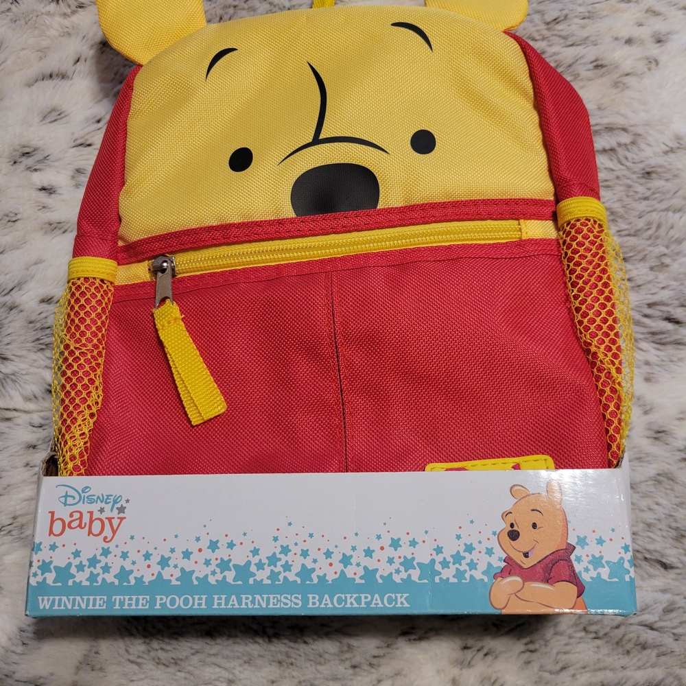 Disney Baby Red and Yellow Winnie the Pooh Backpack